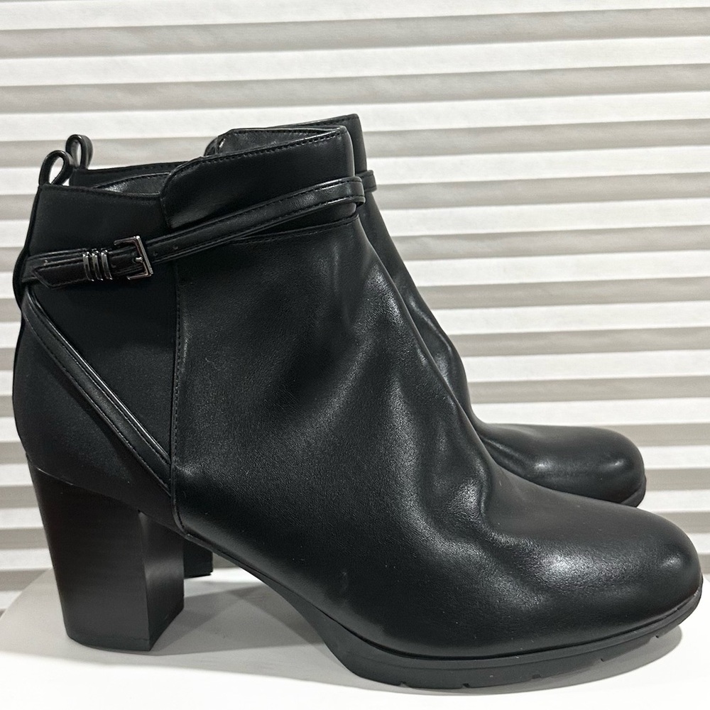 🌸ANNE KLEIN🌸 Riah Black Ankle Bootie Size:9.5 - Picture 7 of 13